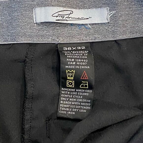 Greg Norman Golf Black Microlux Stretch Athletic Trouser Straight Leg RelaxedFit - Picture 7 of 7